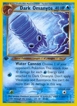 Dark Omanyte, Neo Destiny, no. 37