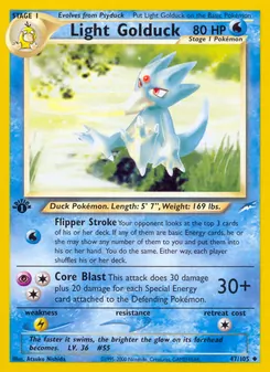 Light Golduck, Neo Destiny, no. 47