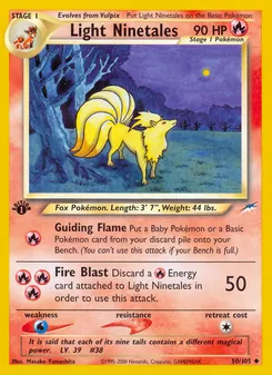 Light Ninetales, Neo Destiny, no. 50