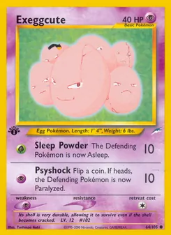 Exeggcute, Neo Destiny, no. 64