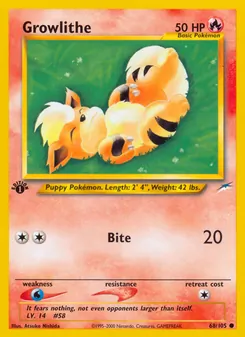 Growlithe, Neo Destiny, no. 68