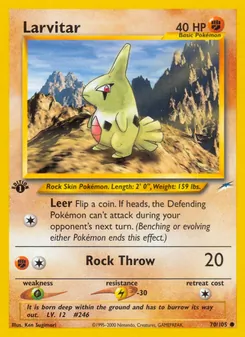 Larvitar, Neo Destiny, no. 70