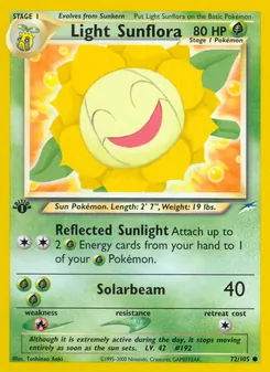 Light Sunflora, Neo Destiny, no. 72