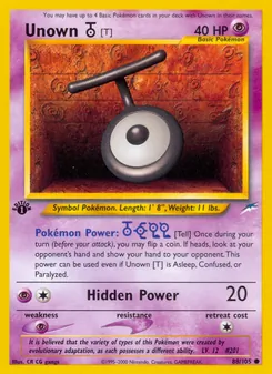 Unown [T], Neo Destiny, no. 88