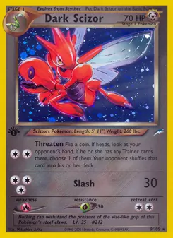 Dark Scizor, Neo Destiny, no. 9