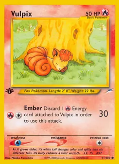 Vulpix, Neo Destiny, no. 91