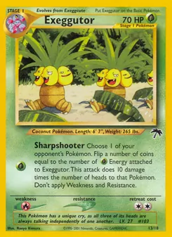 Exeggutor, Southern Islands, n° 13