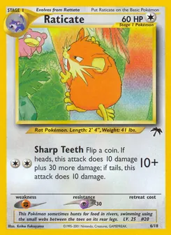 Raticate, Southern Islands, n° 6