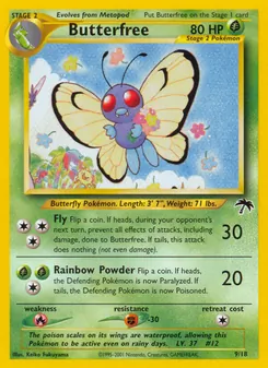 Butterfree, Southern Islands, n° 9