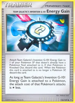 Team Galactic's Invention G-101 Energy Gain, Platinum, no. 116