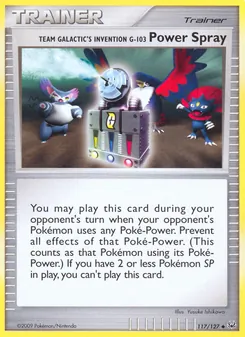 Team Galactic's Invention G-103 Power Spray, Platinum, no. 117