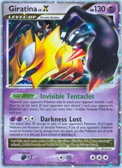 Giratina LV.X, Platinum, no. 124