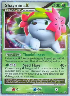 Shaymin LV.X, Platinum, no. 126