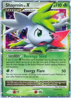 Shaymin LV.X, Platinum, no. 127