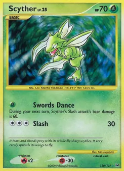 Scyther, Platinum, no. 130