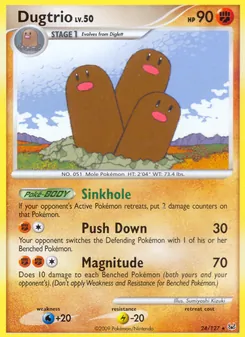 Dugtrio, Platinum, no. 24