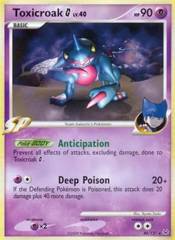Toxicroak G, Platinum, no. 40