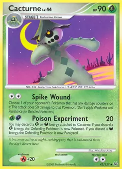 Cacturne, Platinum, no. 42