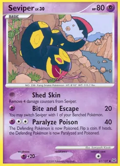 Seviper, Platinum, no. 61