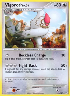 Vigoroth, Platinum, no. 64