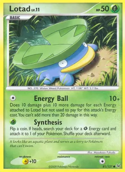 Lotad, Platinum, no. 81