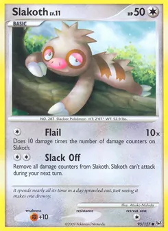 Slakoth, Platinum, no. 95