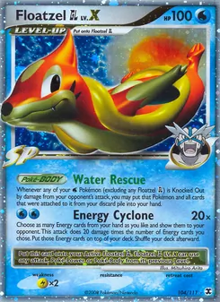 Floatzel GL LV.X, Rising Rivals, no. 104