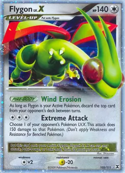 Flygon LV.X, Rising Rivals, no. 105