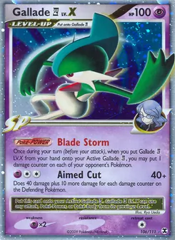 Gallade E4 LV.X, Rising Rivals, no. 106