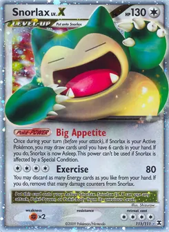Snorlax LV.X, Rising Rivals, no. 111