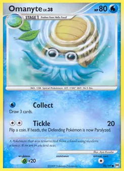 Omanyte, Arceus, n° 70