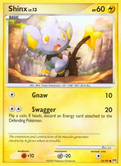 Shinx, Arceus, n° 74