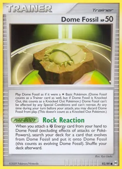 Dome Fossil, Arceus, n° 92
