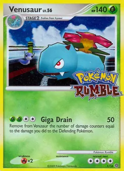 Venusaur, Pokémon Rumble, no. 1