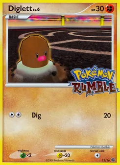 Diglett, Pokémon Rumble, no. 11