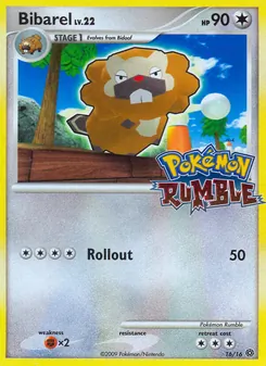 Bibarel, Pokémon Rumble, no. 16