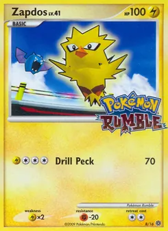 Zapdos, Pokémon Rumble, no. 8