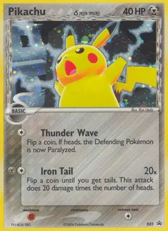 Pikachu δ, Nintendo Black Star Promos, no. 35
