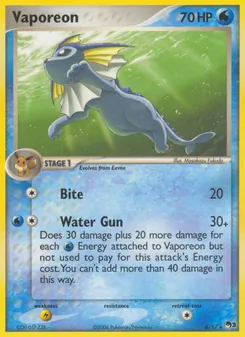 Vaporeon, POP Series 3, no. 6