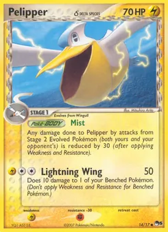 Pelipper δ, POP Series 5, n° 14