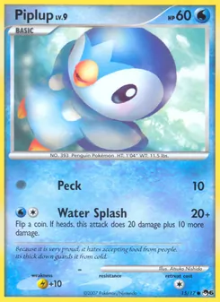 Piplup, POP Series 6, n° 15
