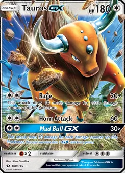 Tauros GX, Sun & Moon, no. 100