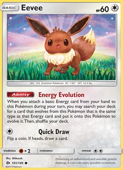 Eevee, Sun & Moon, no. 101