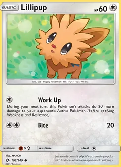Lillipup, Sun & Moon, no. 103