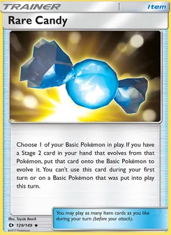 Rare Candy, Sun & Moon, no. 129