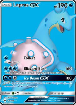 Lapras GX, Sun & Moon, no. 139