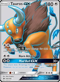Tauros GX, Sun & Moon, no. 144