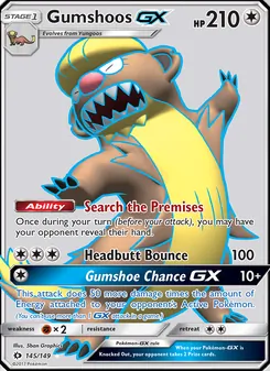 Gumshoos GX, Sun & Moon, no. 145