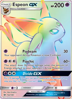Espeon GX, Sun & Moon, no. 152