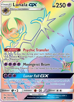 Lunala GX, Sun & Moon, no. 153